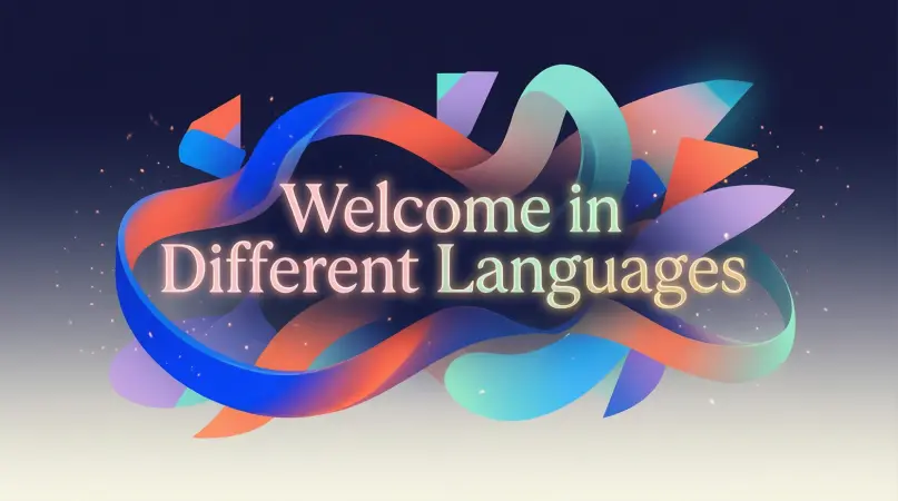 Welcome in Different Languages