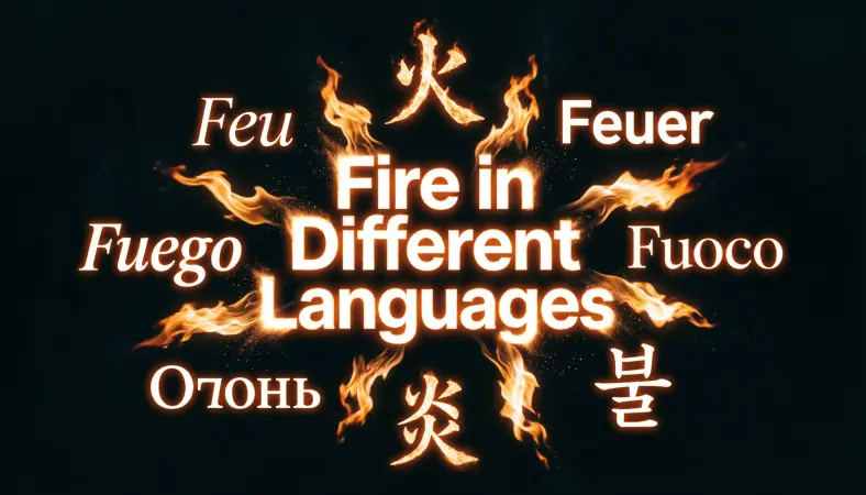 Fire in Different Languages