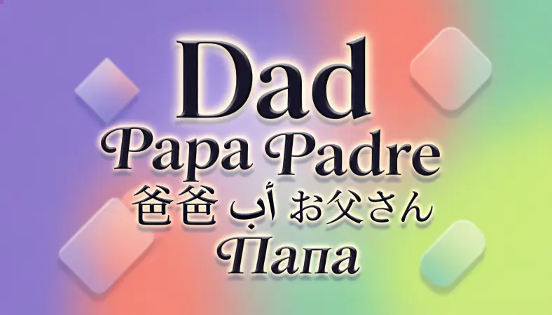 Dad in Different Languages