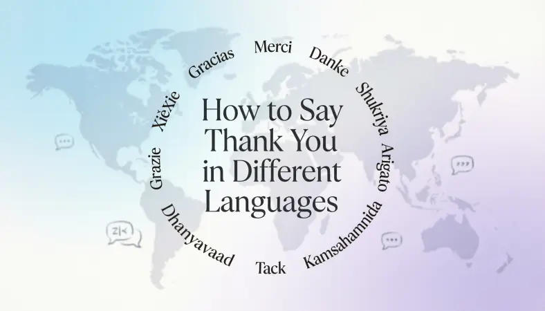 How to Say Thank You in Different Languages