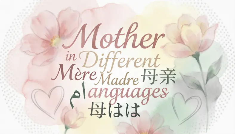 Mother in Different Languages