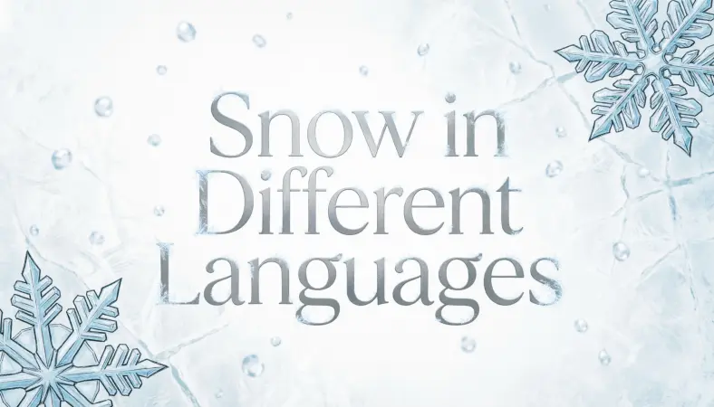 Snow in Different Languages
