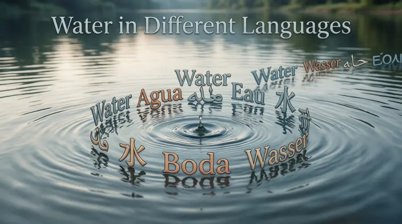 Water in Different Languages
