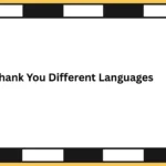 Thank You Different Languages