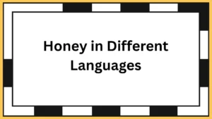 Honey in Different Languages