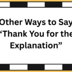 Other Ways to Say “Thank You for the Explanation”